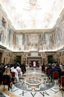 4-Audience with employees of the Vatican Pharmacy, on the occasion of the 150th anniversary of its founding