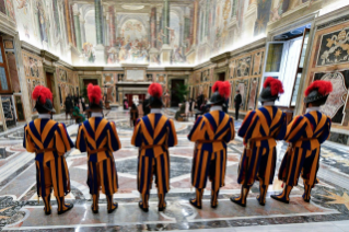 5-Presentation of Credential Letters by the Ambassadors of Iceland, Bangladesh, Syria, The Gambia and Kazakhstan accredited to the Holy See