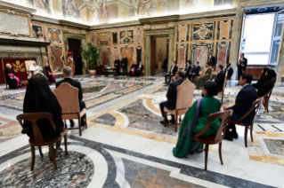 8-Presentation of Credential Letters by the Ambassadors of Iceland, Bangladesh, Syria, The Gambia and Kazakhstan accredited to the Holy See