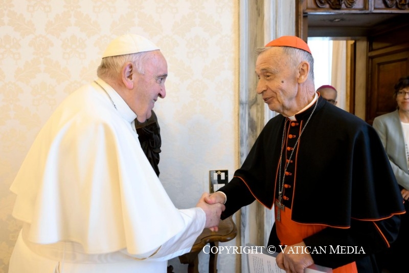 Francisco, con la Pontificia Comisión Bíblica