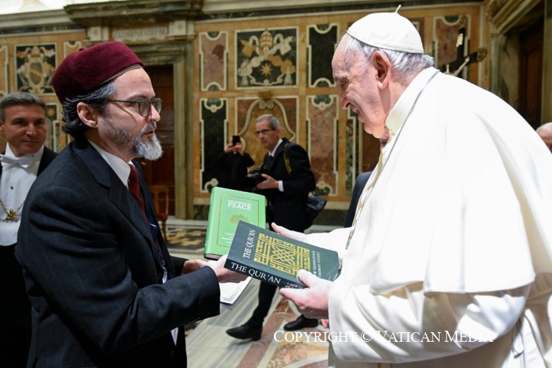 El Papa, durante su intervención