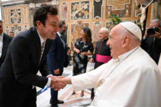 16-Meeting of Pope Francis with Comedians