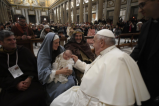 0- Meeting of the participants in the living nativity scene with the Holy Father Francis in the Basilica of Saint Mary Major