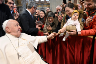 17-To Italian Pilgrims of the Camino de Santiago, cared for by the Opera Don Guanella 