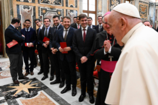 7-Audience with seminarians from Seville, Spain