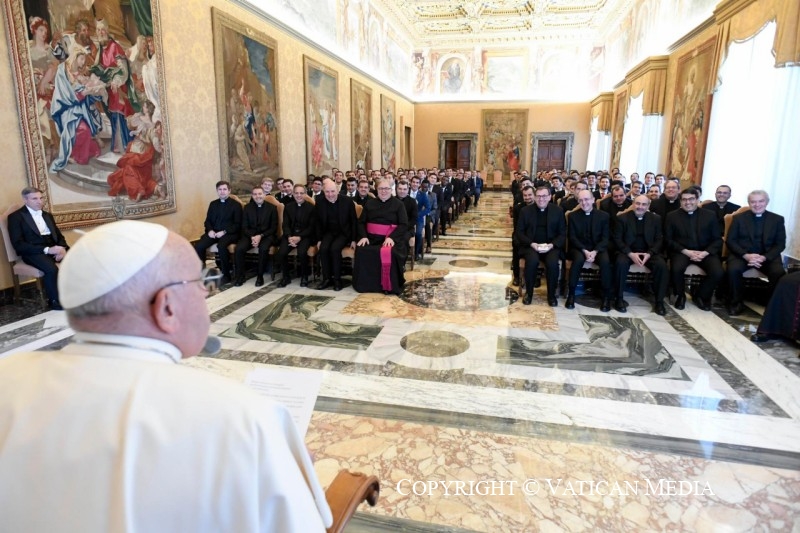 El Papa, con los seminaristas de Toledo