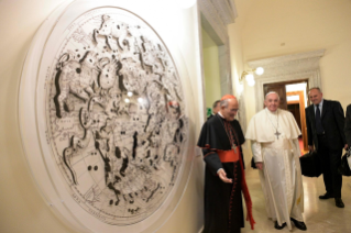 2-Pope Francis visits the Vatican Apostolic Library to inaugurate a new permanent exhibition area