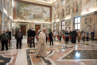 0-À une délégation du Centre franciscain de solidarité de Florence