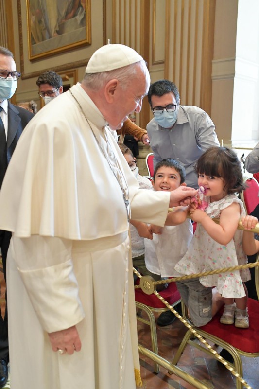Papa y niña