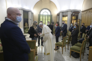 3-Visita del Santo Padre alla Comunit&#xe0; di lavoro del Dicastero per la Comunicazione