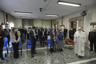15-Visite du Saint-Père à la communauté de travail du Dicastère pour la Communication