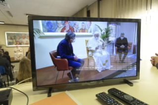 17-Visite du Saint-Père à la communauté de travail du Dicastère pour la Communication
