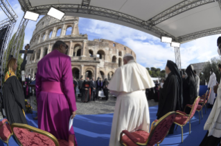 12-Cérémonie de clôture de la Rencontre de Prière pour la Paix organisée par la Communauté de Sant’Egidio : Religions et cultures en dialogue « Peuples frères, terre future »