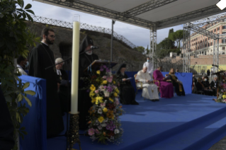13-Cérémonie de clôture de la Rencontre de Prière pour la Paix organisée par la Communauté de Sant’Egidio : Religions et cultures en dialogue « Peuples frères, terre future »