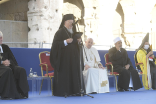 24-Cérémonie de clôture de la Rencontre de Prière pour la Paix organisée par la Communauté de Sant’Egidio : Religions et cultures en dialogue « Peuples frères, terre future »