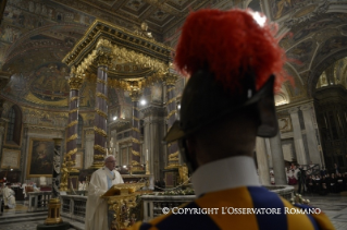 12-Außerordentliches Jubiläum der Barmherzigkeit: Heilige Messe und Öffnung der Heiligen Pforte in der Basilika Santa Maria Maggiore 