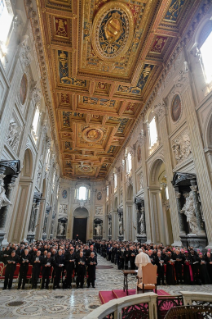 11-Retiro espiritual guiado pelo Papa Francisco por ocasião do Jubileu dos Sacerdotes. Primeira meditação