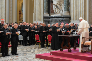 14-Retiro espiritual impartido por el Papa Francisco con ocasi&#xf3;n del Jubileo de los sacerdotes. Primera meditaci&#xf3;n