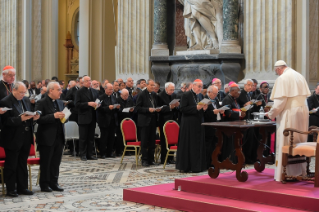 14-Retiro espiritual guiado pelo Papa Francisco por ocasião do Jubileu dos Sacerdotes. Primeira meditação