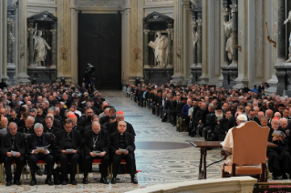 16-Retiro espiritual guiado pelo Papa Francisco por ocasião do Jubileu dos Sacerdotes. Primeira meditação