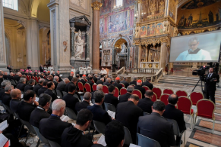 18-Retiro espiritual guiado pelo Papa Francisco por ocasião do Jubileu dos Sacerdotes. Primeira meditação