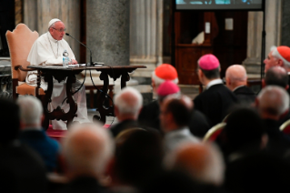 23-Retraite spirituelle guid&#xe9;e par le Pape Fran&#xe7;ois &#xe0; l'occasion du Jubil&#xe9; des pr&#xea;tres. Deuxi&#xe8;me m&#xe9;ditation