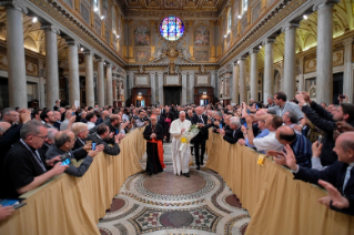 10-Retraite spirituelle guid&#xe9;e par le Pape Fran&#xe7;ois &#xe0; l'occasion du Jubil&#xe9; des pr&#xea;tres. Deuxi&#xe8;me m&#xe9;ditation