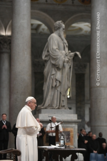 23-Retraite spirituelle guid&#xe9;e par le Pape Fran&#xe7;ois &#xe0; l'occasion du Jubil&#xe9; des pr&#xea;tres. Troisi&#xe8;me m&#xe9;ditation