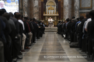 17-Retraite spirituelle guid&#xe9;e par le Pape Fran&#xe7;ois &#xe0; l'occasion du Jubil&#xe9; des pr&#xea;tres. Troisi&#xe8;me m&#xe9;ditation