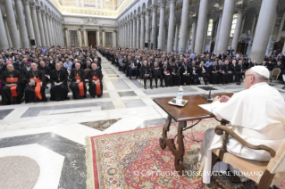 14-Retraite spirituelle guid&#xe9;e par le Pape Fran&#xe7;ois &#xe0; l'occasion du Jubil&#xe9; des pr&#xea;tres. Troisi&#xe8;me m&#xe9;ditation