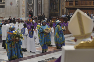 8-Celebrazione eucaristica in rito zairese presieduta dal Santo Padre Francesco in occasione del 25.mo anniversario della nascita della Cappellania cattolica congolese di Roma