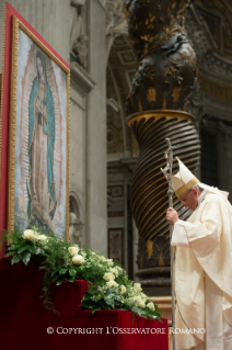 3-Célébration eucharistique en la fête de Notre-Dame de Guadalupe (12 décembre 2014)