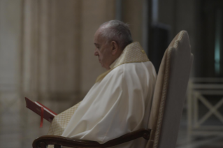 12-Besondere Andacht in der Zeit der Epidemie unter Vorsitz von Papst Franziskus