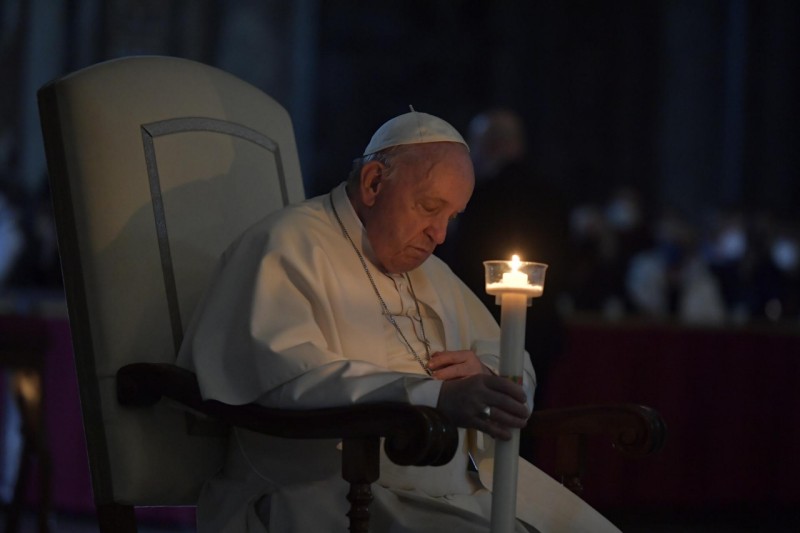 Francisco, en la Vigilia Pascual