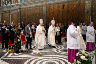 3-Baptême du Seigneur - Messe et baptême de quelques enfants