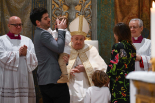 7-Baptême du Seigneur - Messe et baptême de quelques enfants