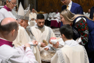 21-Feast of the Baptism of the Lord – Holy Mass and administration of the Sacrament of Baptism to some new-born Babies