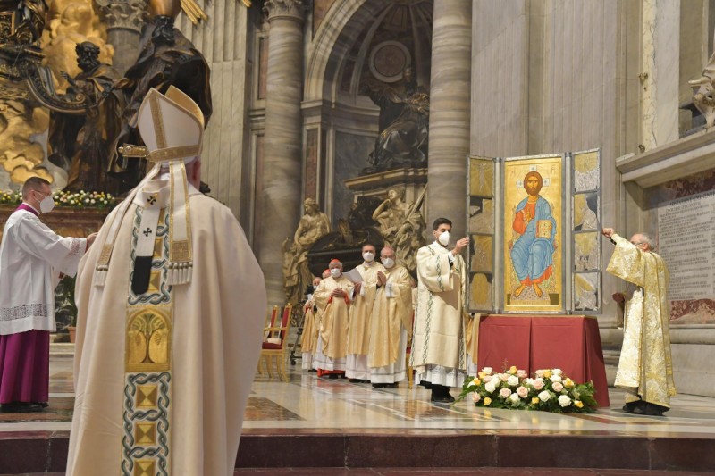 El Papa y el icono de Pascua