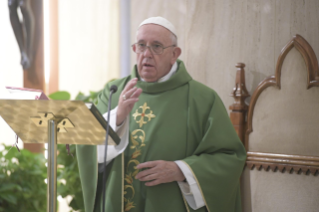 7-Meditazione quotidiana nella Cappella della Domus Sanctae Marthae: <i>Quello di Cristo non è amore da telenovela</i>