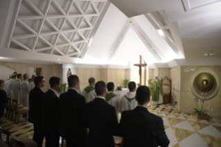 5-Meditazione quotidiana nella Cappella della Domus Sanctae Marthae: <i>I passi per conoscere Gesù</i>