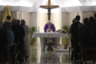 7-Frühmesse in der Kapelle der Domus Sanctae Marthae: Mann der Stille
