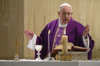 4-Holy Mass presided over by Pope Francis at the <i>Casa Santa Marta</i> in the Vatican: "The people of God follow Jesus and do not tire"