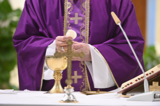 5-Messe quotidienne dans la chapelle de la résidence Sainte-Marthe: « Les trois dimensions de la vie chrétienne : l’élection, la promesse, l'alliance »