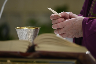 9-Misa celebrada por el papa Francisco de forma privada en la capilla de la Casa Santa Marta: <i>Perseverar en el servicio</i>