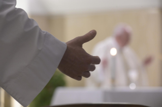 7-Holy Mass presided over by Pope Francis at the Casa Santa Marta in the Vatican: "To be filled with joy"