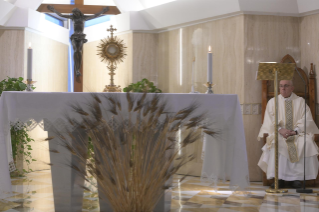 9-Holy Mass presided over by Pope Francis at the Casa Santa Marta in the Vatican: "To be filled with joy"
