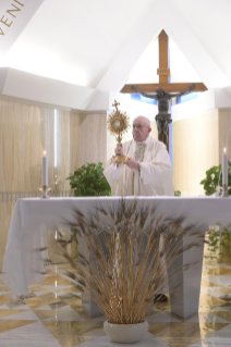 10-Misa celebrada por el papa Francisco de forma privada en la capilla de la Casa Santa Marta: <i>Llenos de gozo</i>