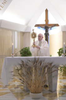 10-Messe quotidienne dans la chapelle de la résidence Sainte-Marthe: « Etre remplis de joie »