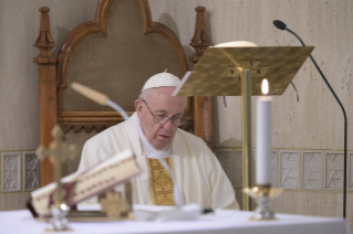 5-Messe quotidienne dans la chapelle de la résidence Sainte-Marthe: « Le don de l'Esprit Saint : la franchise, le courage, la parrhésie »