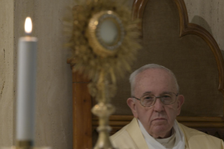 7-Holy Mass presided over by Pope Francis at the Casa Santa Marta in the Vatican: "Let the light of God enter in us so we do not become like bats in the darkness"